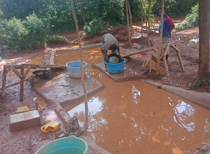 The GSK team visited the Mine accident site at Bushangala, Mukongolo village