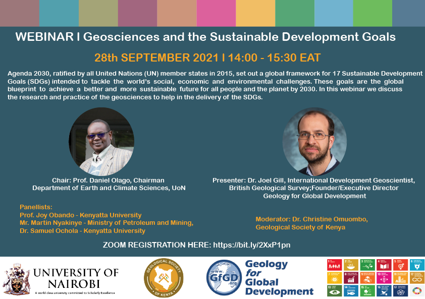 Geosciences and the Sustainable Development Goals Webinar